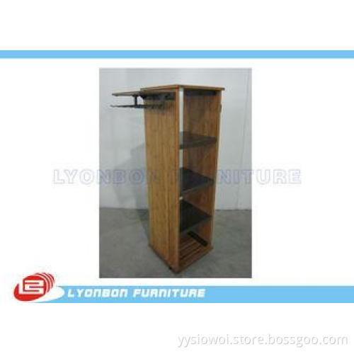 Garment Pants Selling Gondola Display Stands / Bamboo Wood